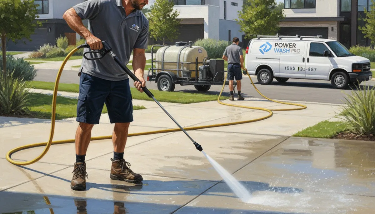 Flagstaff, AZ concrete pressure cleaning for driveways, patios, and walkways by Paint Pros