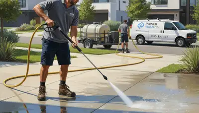 Flagstaff, AZ concrete pressure cleaning for driveways, patios, and walkways by Paint Pros