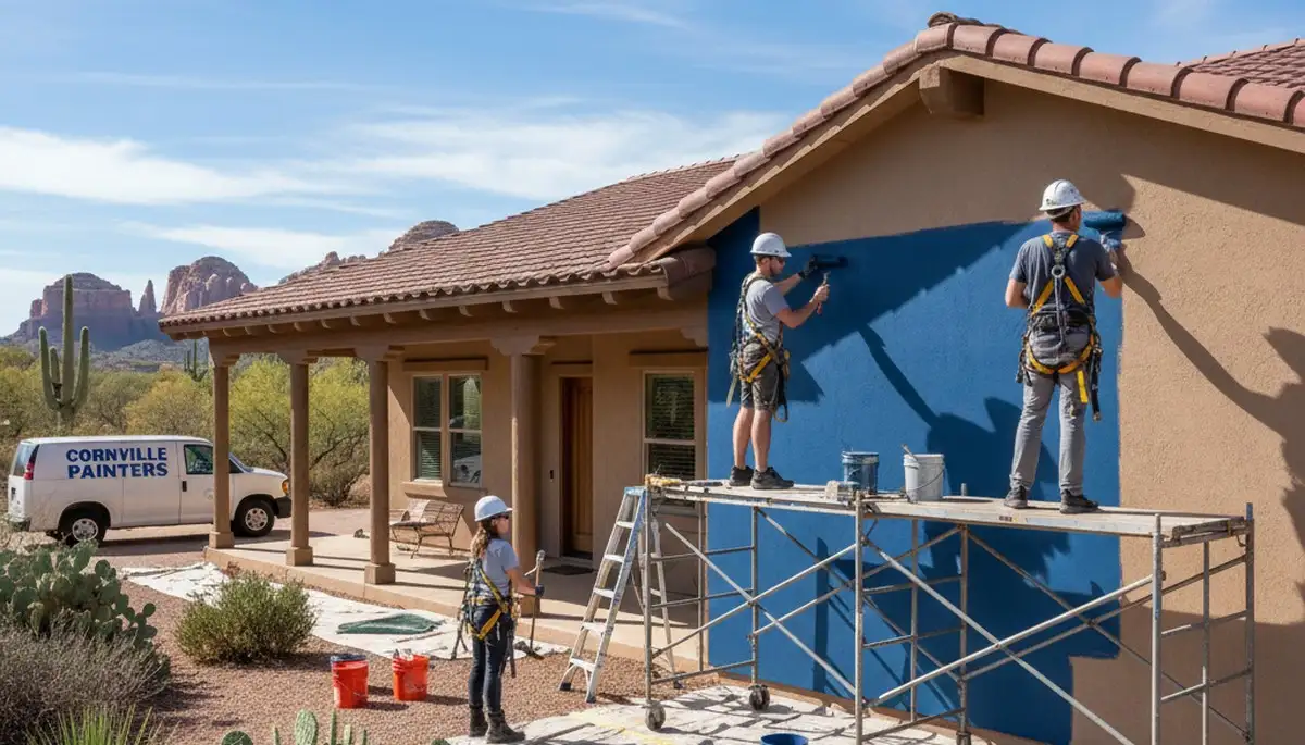 Painting contractors in Flagstaff, AZ providing professional interior and exterior house painting services