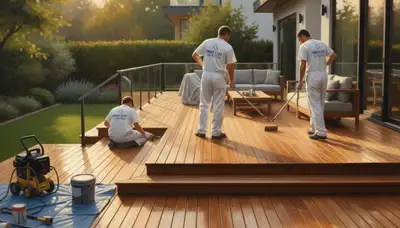 Deck painting service in Flagstaff, AZ to protect and refresh weathered wood decks