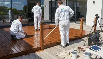 Deck painting service in Flagstaff, AZ for weather-resistant wood deck protection