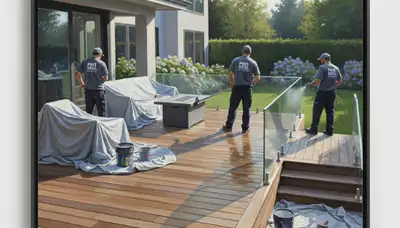 Professional deck sealing in Flagstaff, AZ to protect wood from sun, snow, and temperature shifts