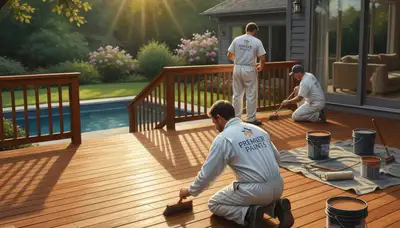 Professional deck staining service in Flagstaff, AZ for weather protection and lasting wood color
