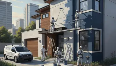 Exterior house painting in Flagstaff, AZ for high-altitude sun, snow, and wind protection