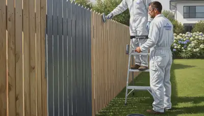 Flagstaff fence painting with durable weather-resistant coating by local painting contractors