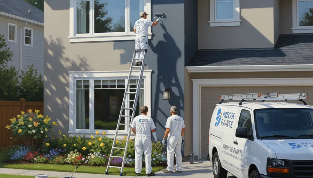 Flagstaff, AZ house painters applying durable exterior paint for sun and snow protection