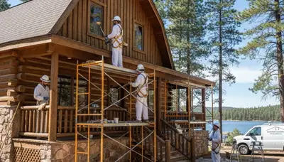 Painting contractors team in Flagstaff, AZ providing professional interior and exterior house painting services