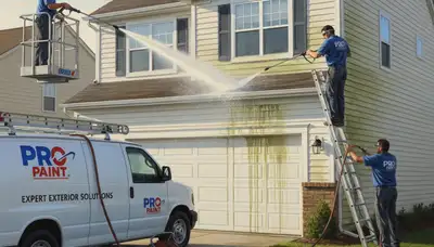 Vinyl siding pressure cleaning service in Flagstaff, AZ for a home exterior refresh