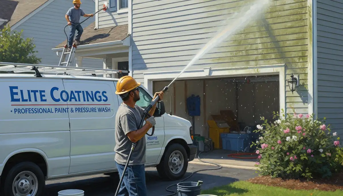 Vinyl siding pressure cleaning for a home in Flagstaff, AZ by Flagstaff Paint Pros