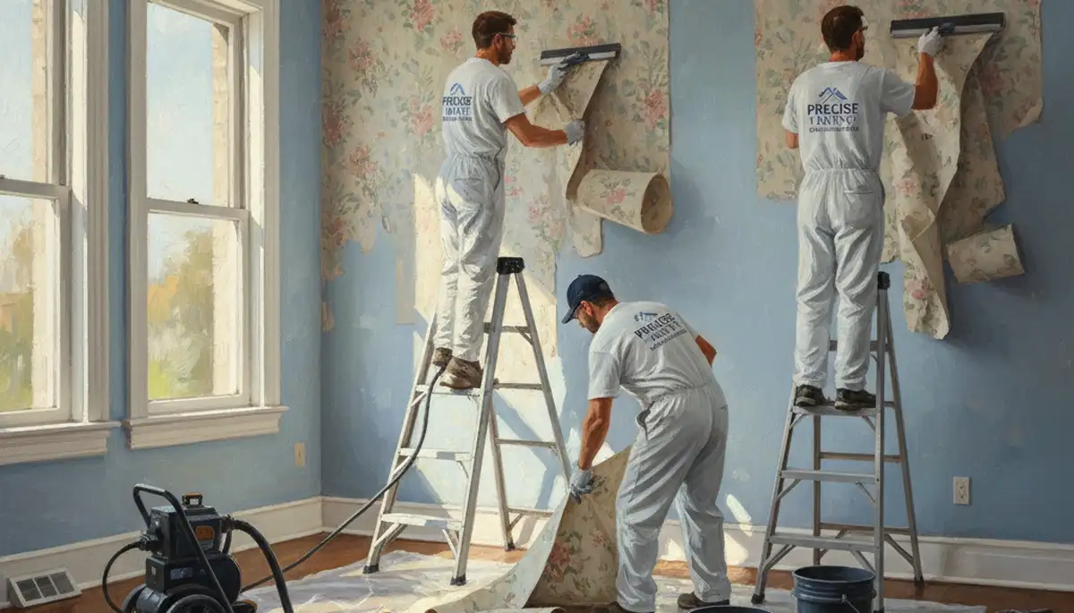 Wallpaper removal service in Flagstaff, AZ by professional painting contractors
